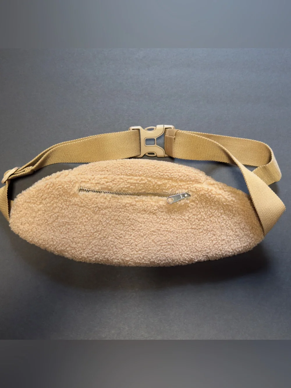 GAP Sherpa Beige Crossbody Belt Bag